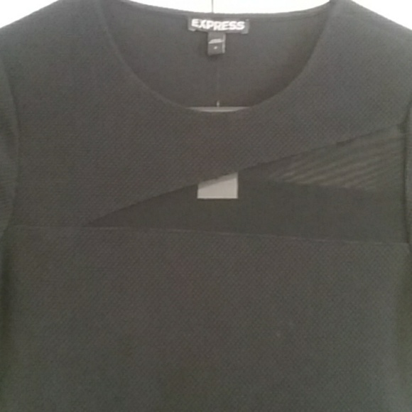 Express black dress with see-thru cutouts - Picture 2 of 2